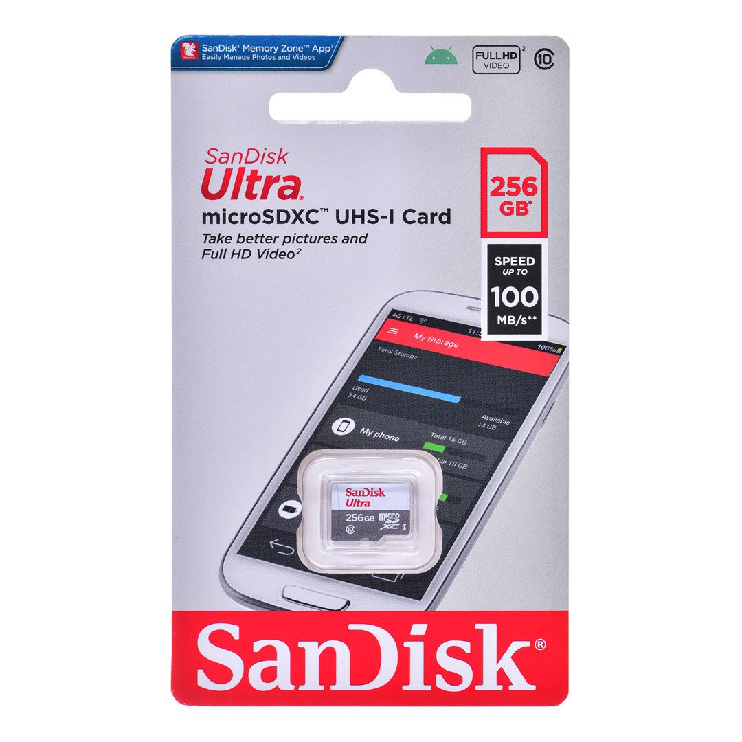 Atm.kort. SANDISK SDSQUNR-256G-GN3MN