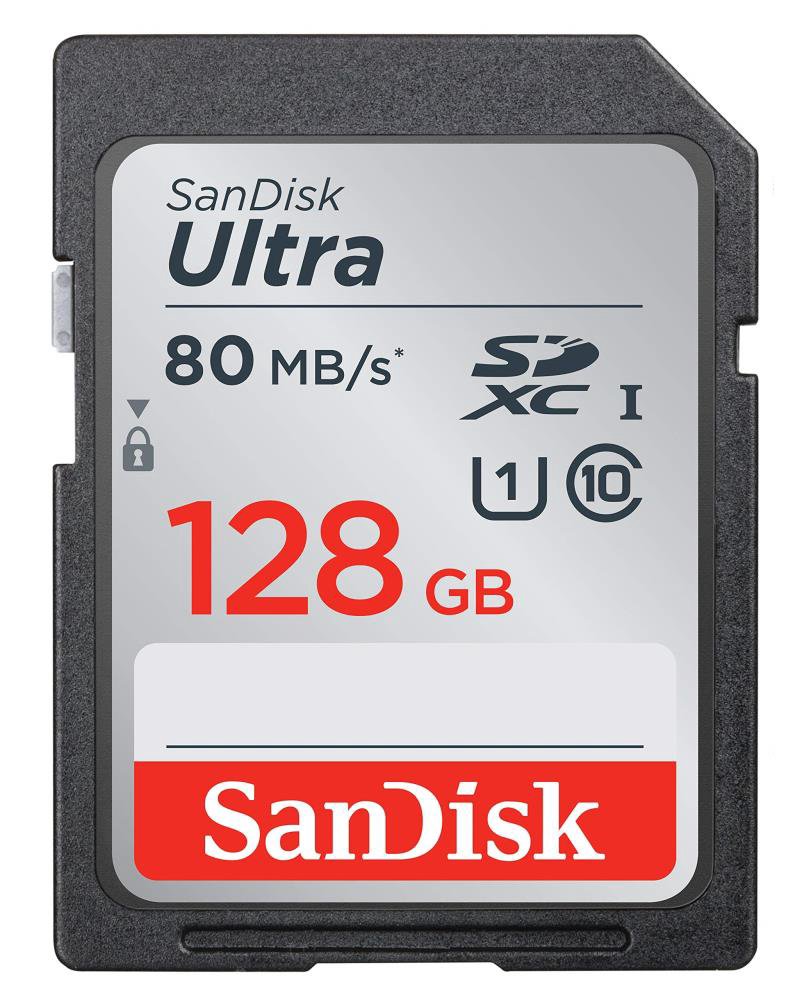 Atm.kort. SANDISK SDXC 128GB Ultra 140MB/s