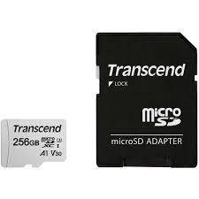 Atm.kort. TRANSCEND TS256GUSD300S-A