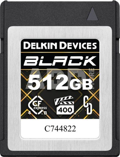 Delkin CFexpress 4.0 BLACK | Type B | R3600/W3200 (VPG400) 512GB