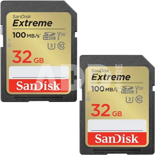 SanDisk memory card SDHC 32GB Extreme 2-pack