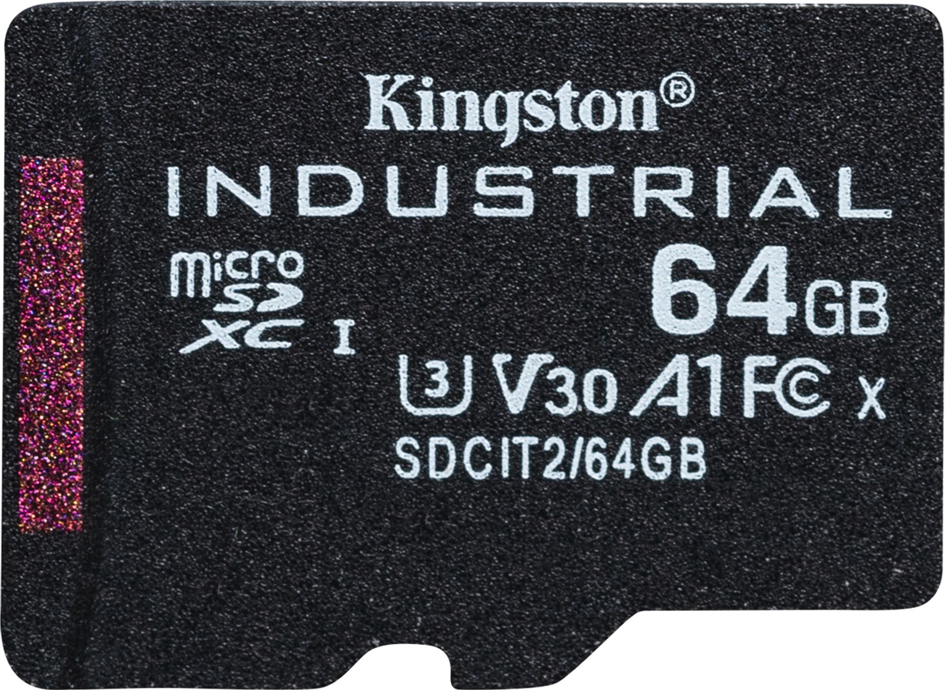 Tab Kingston Industrial MicroSDXC 64 GB Class 10 UHS-I/U3 A1 V30 (SDCIT2/64GB)