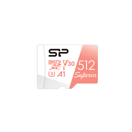 Micro SD Silicon Power Superior  512 GB  microSDXC  Flash memory class 10