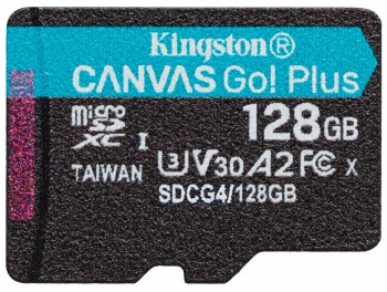 KINGSTON 128 GB MICROSDXC CANVAS GO! PLUS GEN4 200R A2 U3 WITHOUT ADAPTER|SDCG4/128GBSP