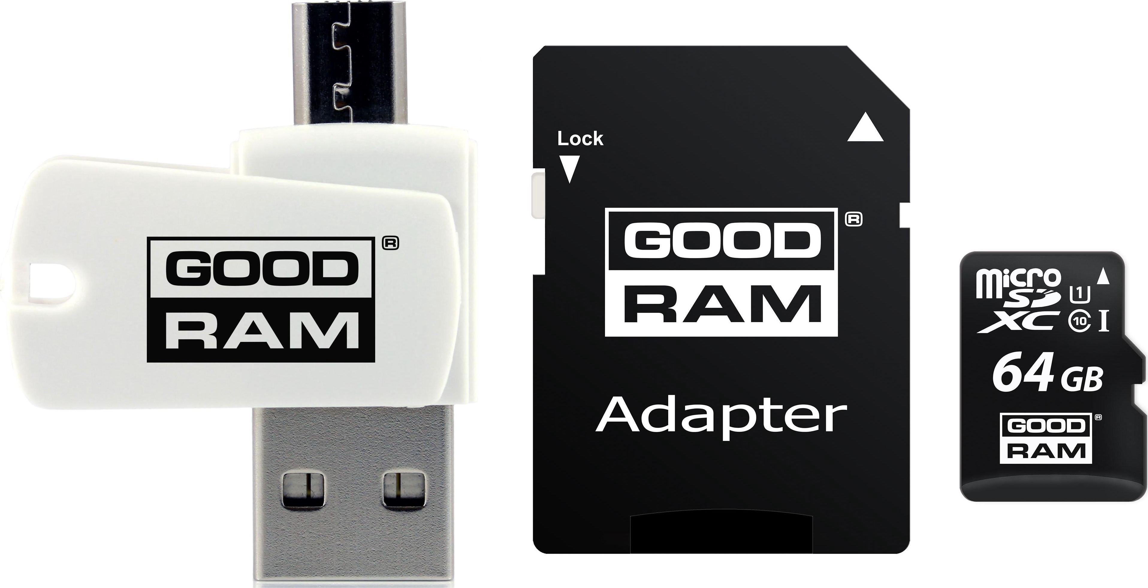 Tab GoodRam All in One MicroSDXC 64 GB Class 10 UHS-I/U1 (M1A4-0640R12)