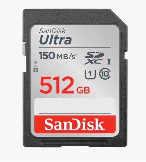 Atm.kort. SANDISK Ultra SDXC 512GB UHS-I