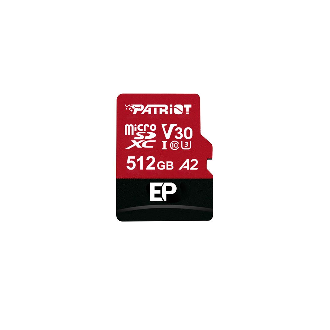 Patriot Memory EP A2 Flash atmintis 512 GB MicroSDXC V30 U3 10 klasės (PEF512GEP32MCX)