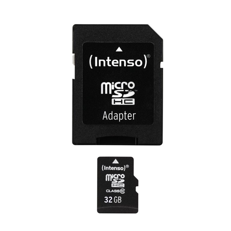 Atm.kort. INTENSO MicroSDHC 32GB Cl.10 +adapt