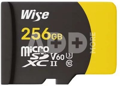 Wise 256GB microSDXC UHS-II V60 Memory Card
