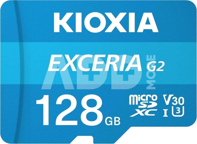 Kioxia Card microSD 128GB Gen2 UHS-I U3 V30 adapter Exceria