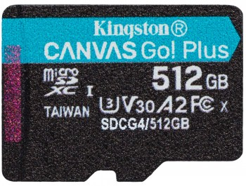 KINGSTON 512GB microSDXC Canvas w/o ADP|SDCG4/512GBSP