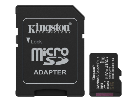 Kingston 1TB microSDXC Canvas Select Plus Gen3 150MB/s A1 Card + Adapter|SDCS3/1TB