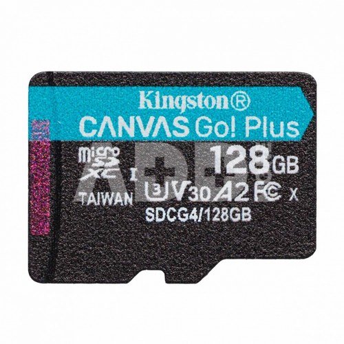 Kingston Memory card microSD 128GB Canvas Go! Plus 200MB/s A2 U3 V30