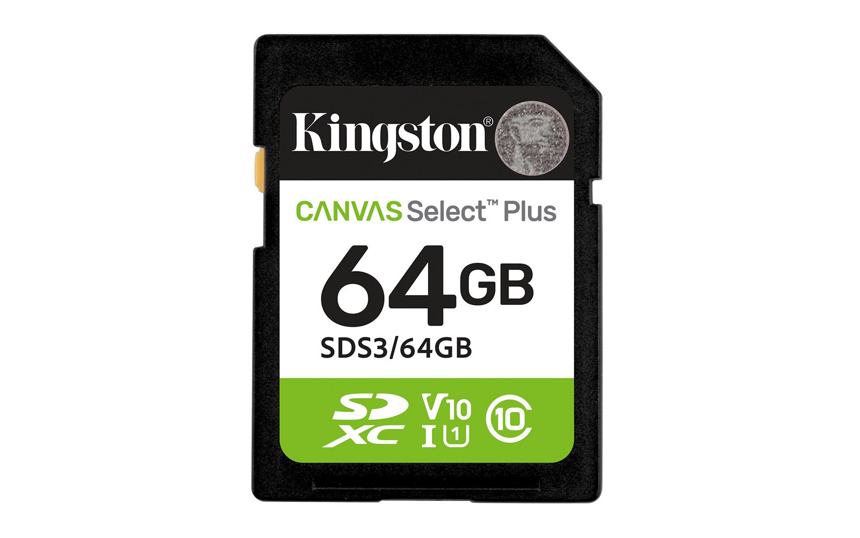 Kingston Technology Canvas Select Plus Gen3 64 GB SD UHS-I Klasės 10