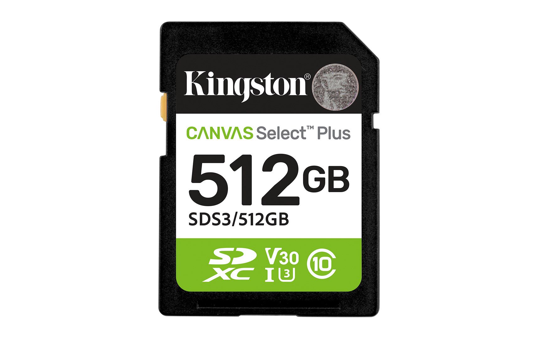 Kingston Technology Canvas Select Plus Gen3 512 GB SD UHS-I Klasės 10