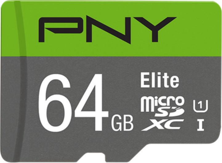 Tab PNY Elite MicroSDXC 64 GB Class 10 UHS-I/U1 A1 V10 (P-SDUX64U185GW-GE)