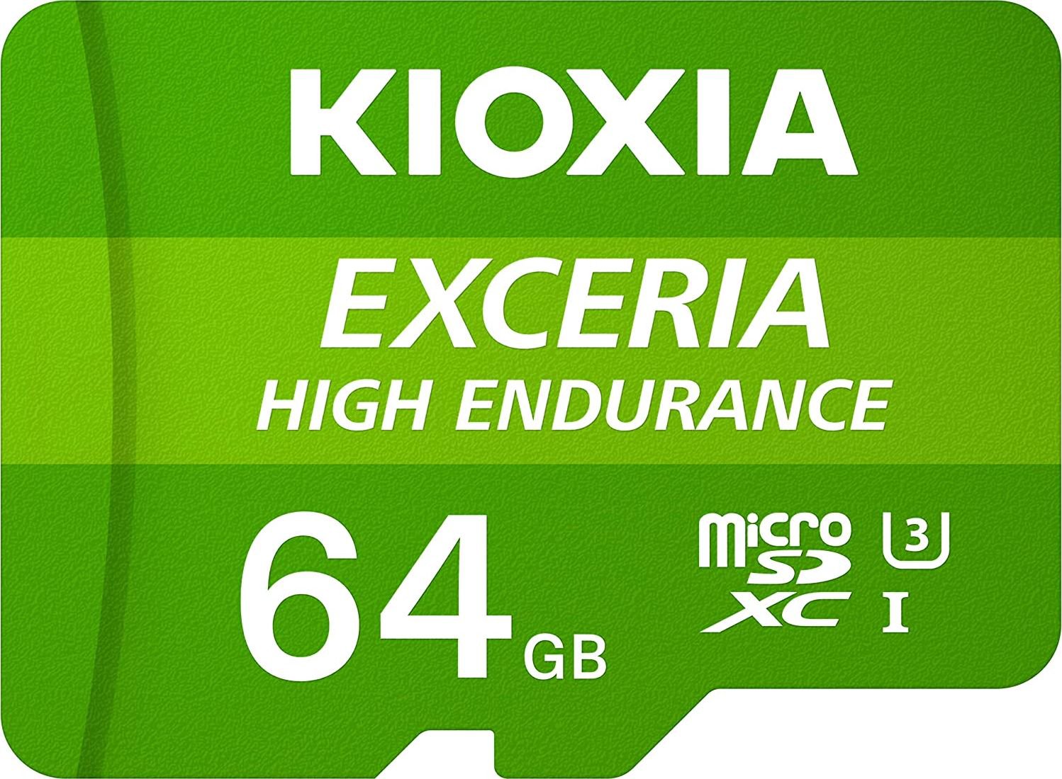 Tab Kioxia Exceria High Endurance MicroSDXC 64 GB Class 10 UHS-I/U3 A1 V30 (LMHE1G064GG2)
