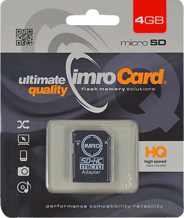 Tab Imro MicroSDHC 4 GB Class 4 (COM000463)