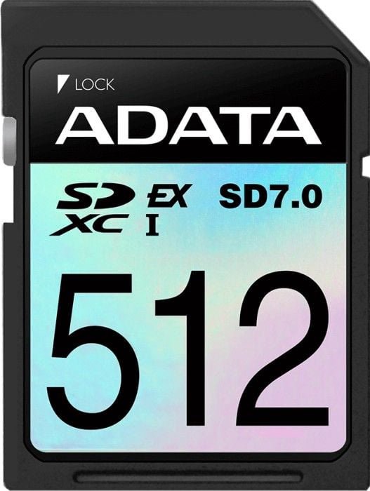 Tab ADATA Extreme SDXC 512 GB Class 10 UHS-I/U3 V30 (ASD512GEX3L1-C)