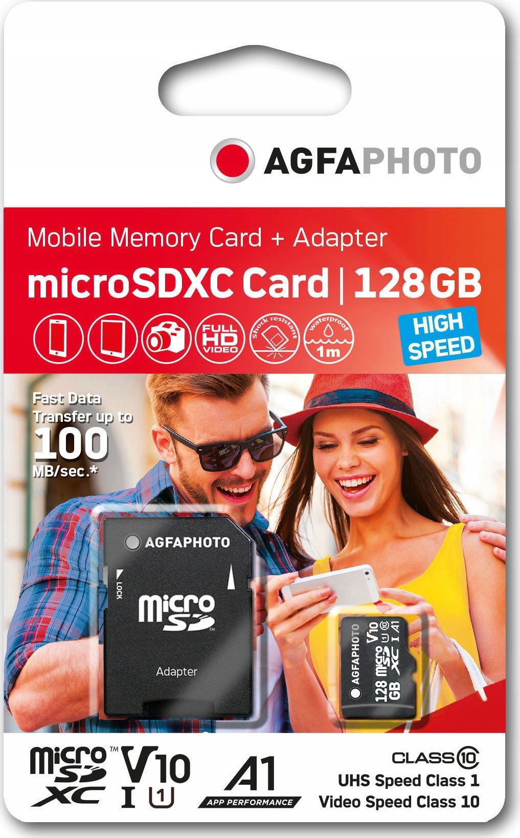 Tab AgfaPhoto Agfa MicroSD MicroSDXC 128 GB Class 10 UHS-I/U1 V10 (SB6033)