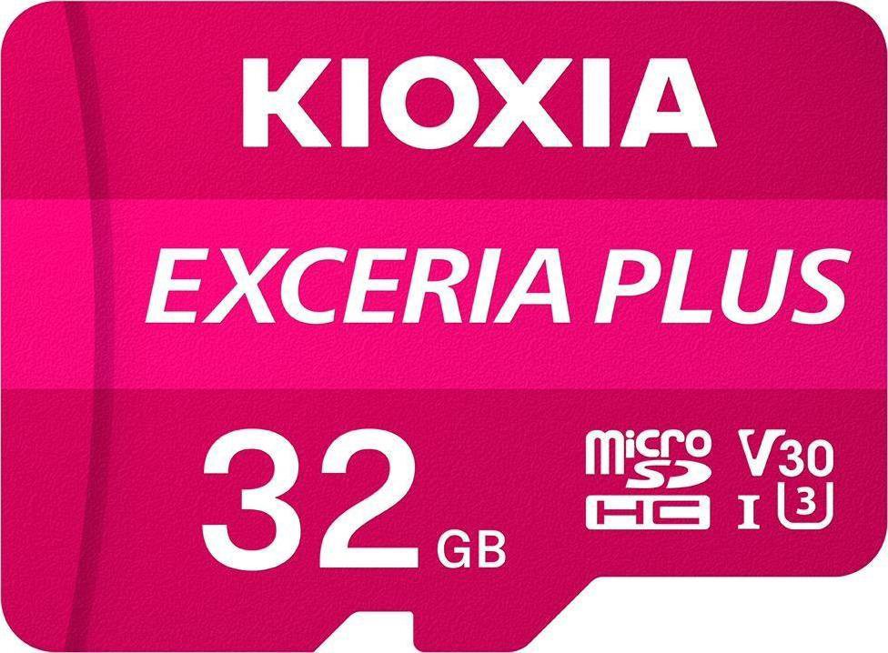 Tab Kioxia Exceria Plus MicroSDHC 32 GB Class 10 UHS-I/U3 A1 V30 (LMPL1M032GG2)