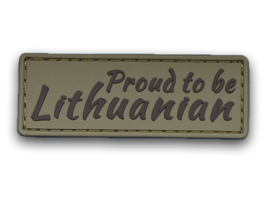 Antsiuvas PVC PROUD TO BE LITHUANIAN TLT išsiuntimas 2-4 d.