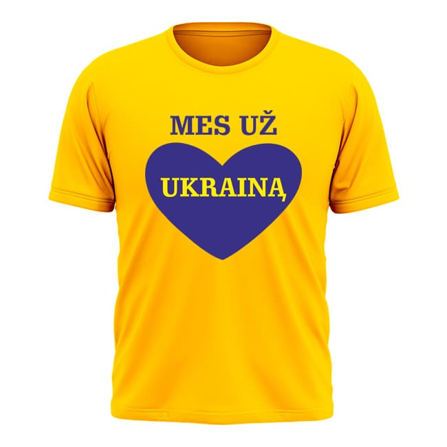 Mes Už Ukrainą Vaikiški Marškinėliai (8 metai)