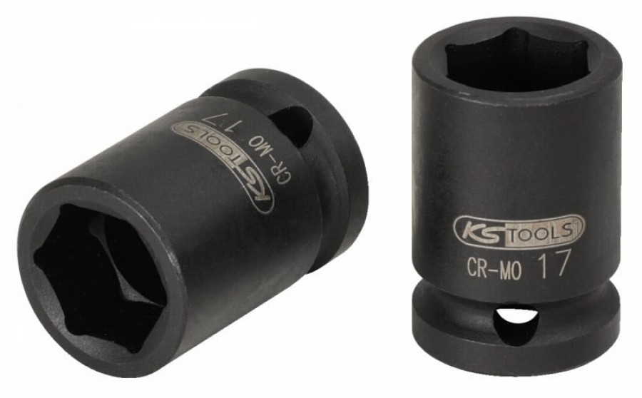Šešiakampė smūginė galvutė 1/2" 8mm trumpa, KS Tools