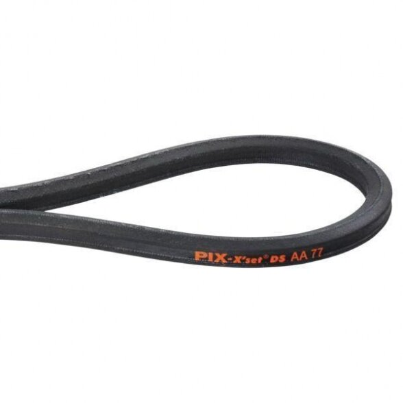 Dvipusis diržas AA77. Išorės ilgis:,2,045.8 mm,Plotis:,12.7 mm