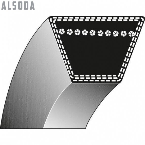 Trapecinis diržas SPB 16,3x1705mm Li, 16,3x1772mm La