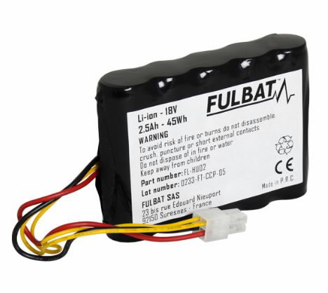 Akumuliatorius Husqvarna 18V, 2,5Ah FL-HU02, FULBAT SAS