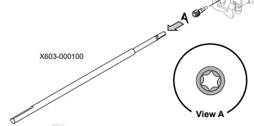 Raktas, Torx 8, Echo