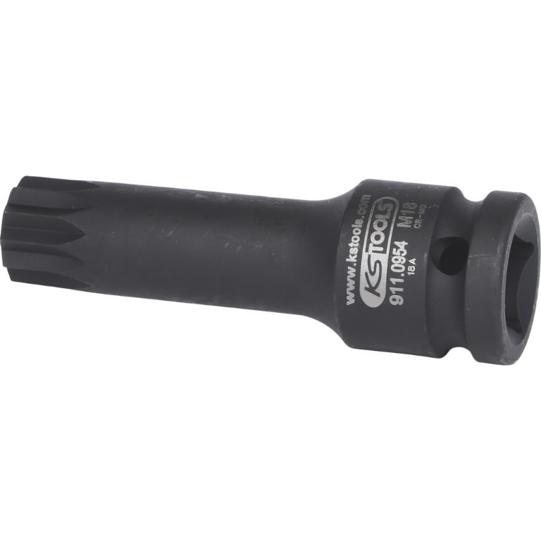 Smūginis antgalis galvutė  1/2" M18 XZN L=75mm, KS Tools