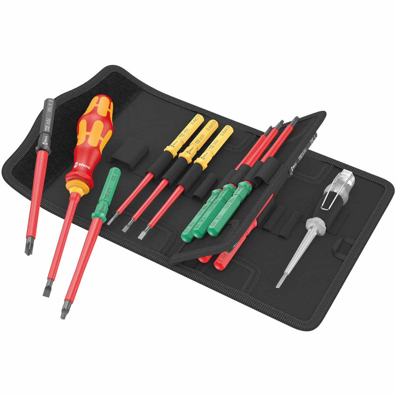 Atsuktuvų rinkinys (16 vnt) elektrikams VDE 1000V 006607 Wera