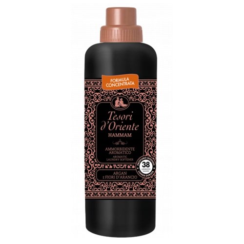 Audinių minkštiklis TESORI DÓRIENTE HAMMAM ARGAN E FIORI DARANCIO, 760 ml., 38 skalb.