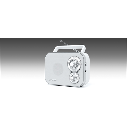 Radija Muse  Portable Radio  M-051RW  AUX in  White