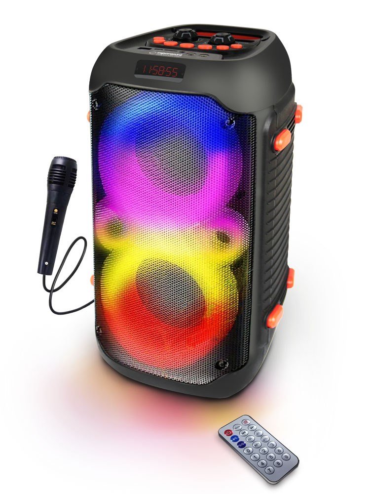 Esperanza EP156 BT FM LED RGB KARAOKE garsiakalbis juodas 20W