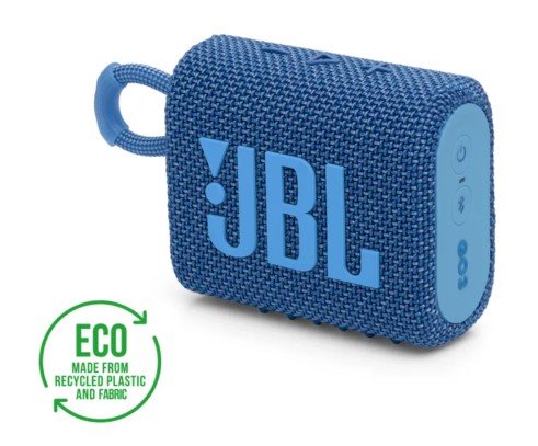 Nešiojamas garsiakalbis JBL Go 3, Eco, mėlynas