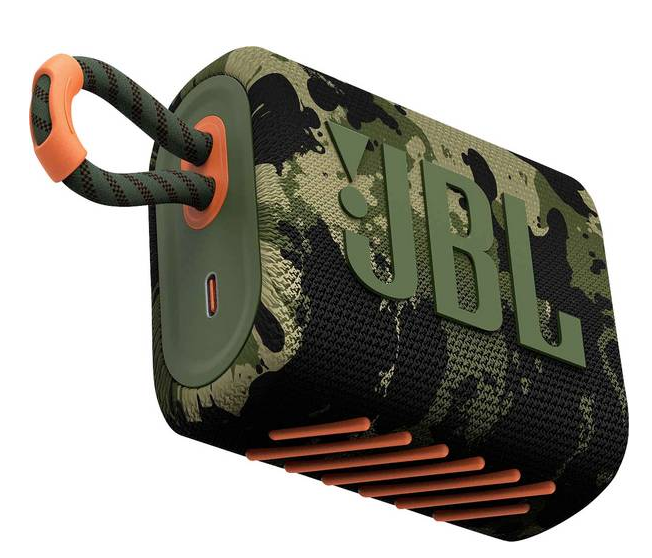 Nešiojamas garsiakalbis JBL Go 3, IPX7, camo