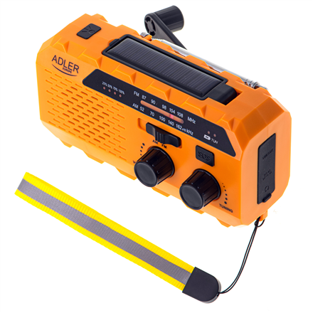 Radija Adler  Portable radio with flashlight  AD 1197  Alarm function