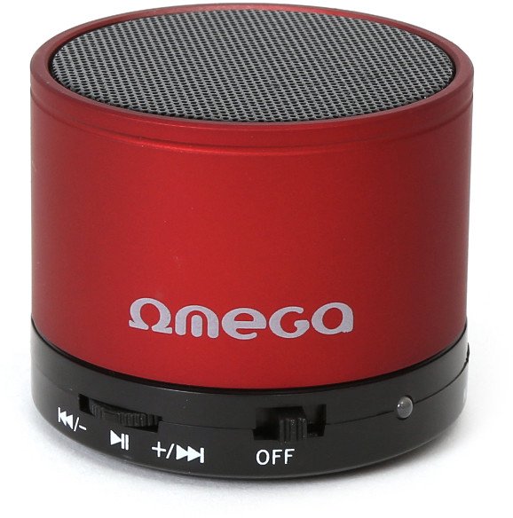 Omega wireless speaker Bluetooth V3.0 Alu 3in1 OG47R, red (42646)