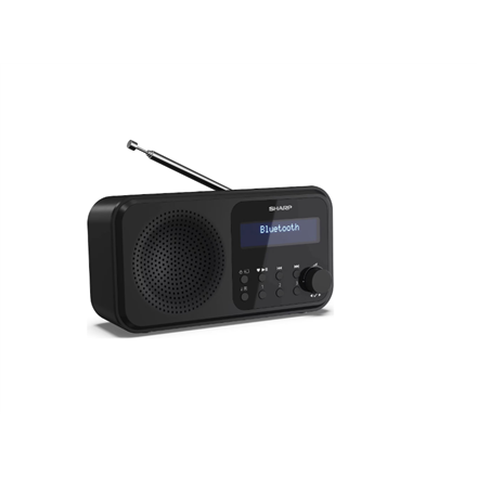 Radija Sharp DR-P420(BK) Tokyo Portable Digital Radio, FM/DAB/DAB+, Bluetooth 5.0, USB or Battery Po