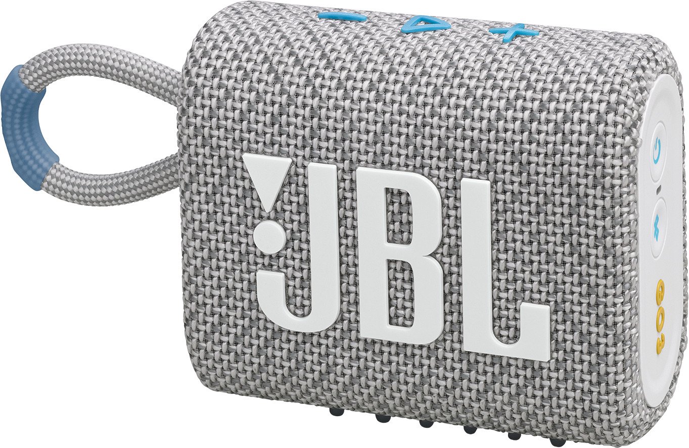 Nešiojamas garsiakalbis JBL Go 3, Eco, baltas