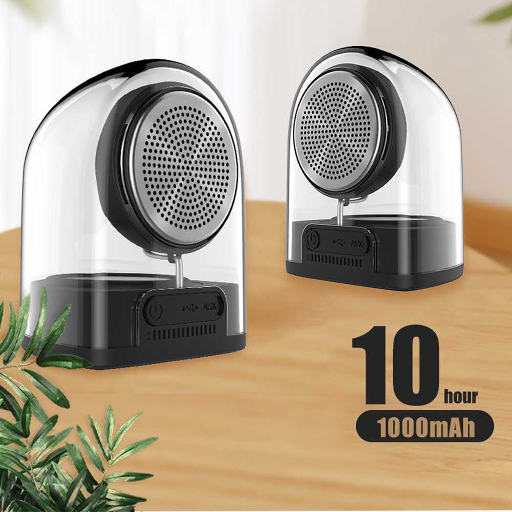 Devia Crystal Series TWS Speaker with Silicon Case (2pcs) Black