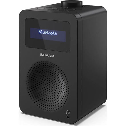 Radija Sharp DR-430(BK) Digital Radio, FM/DAB/DAB+, Bluetooth 5.0, Midnight Black  Sharp  Digital