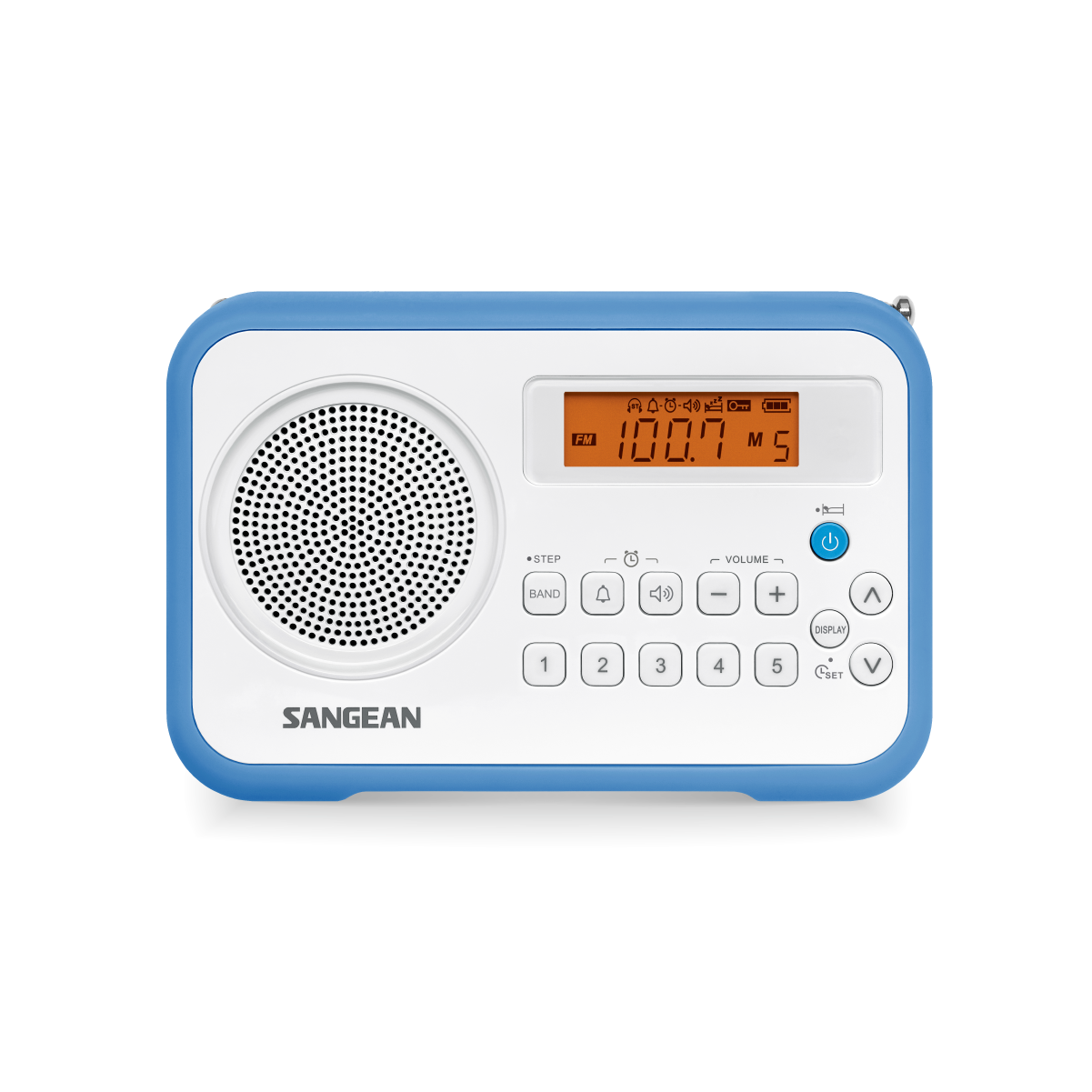 Radija SANGEAN skaitmeninė, AM/FM-Stereo, balta-mėlyna / PR-D18