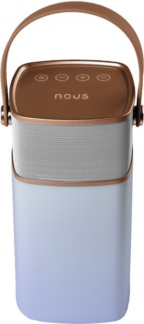 Kolonėlė NOUS Bluetooth nešiojama su šviesa&USB H4, auksinė