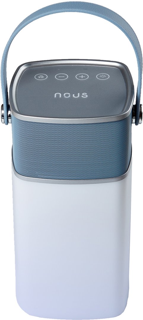Kolonėlė NOUS Bluetooth nešiojama su šviesa&USB H4, sidabras