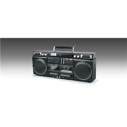 Radija Muse  Ghetto Blasters  M-380 GB  AUX in  Bluetooth  Cassette deck  CD player  Black