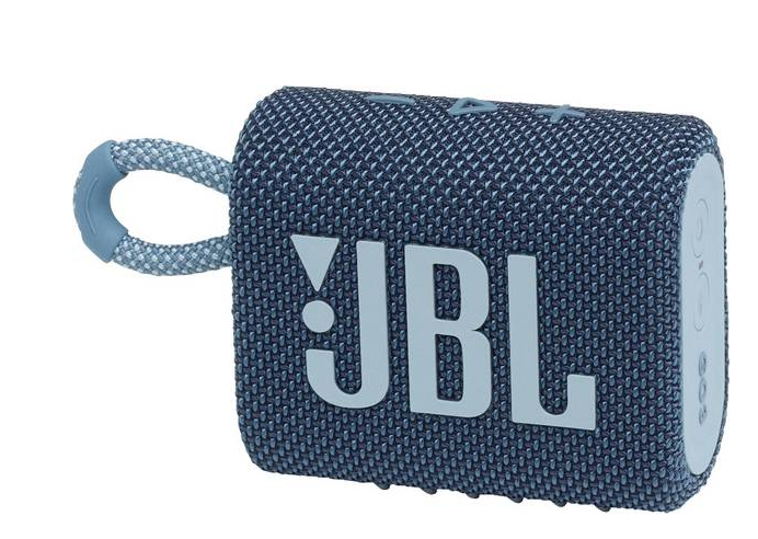 Nešiojamas garsiakalbis JBL Go 3, IPX7, mėlynas
